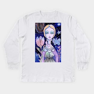 Midnight Garden Kids Long Sleeve T-Shirt